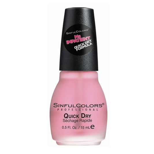 Sinful Colors Nail Polish Top Coat 15ml 1706 Ms. Impatient Quick Dry
