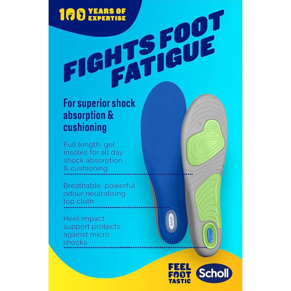 Scholl Gel Activ Sport Insole Womens Size 4.5 - 8.5