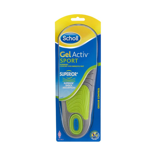 Scholl Gel Activ Sport Insole Womens Size 4.5 - 8.5