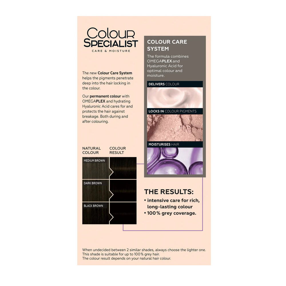 Schwarzkopf Colour Specialist Permanent Hair Colour 4.13 Dark Cool Brown