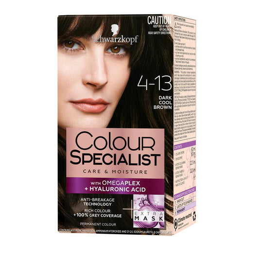 Schwarzkopf Colour Specialist Permanent Hair Colour 4.13 Dark Cool Brown