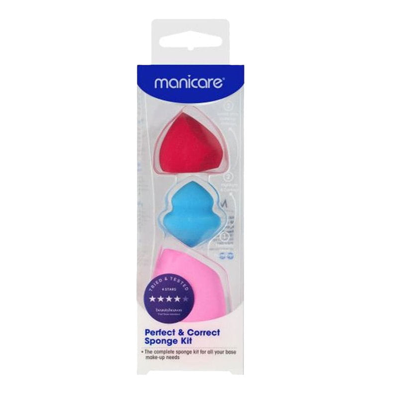 3x Manicare Perfect & Correct 3pk Sponge Kit