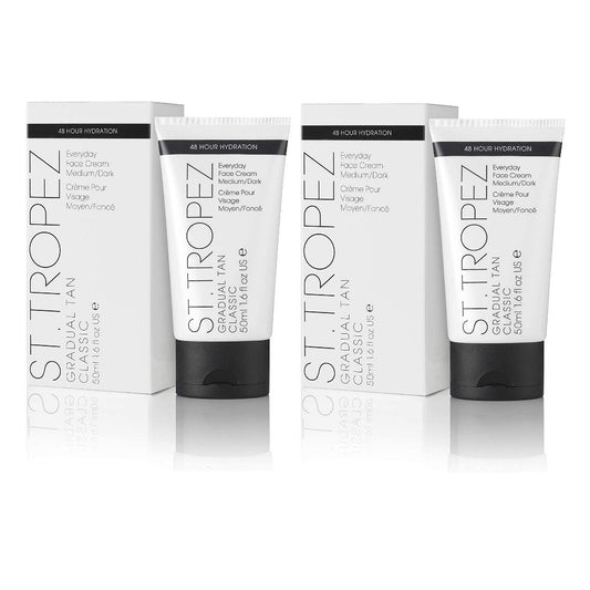 6 x St. Tropez Gradual Tan Classic Everyday Face Cream - Medium Dark 50mL