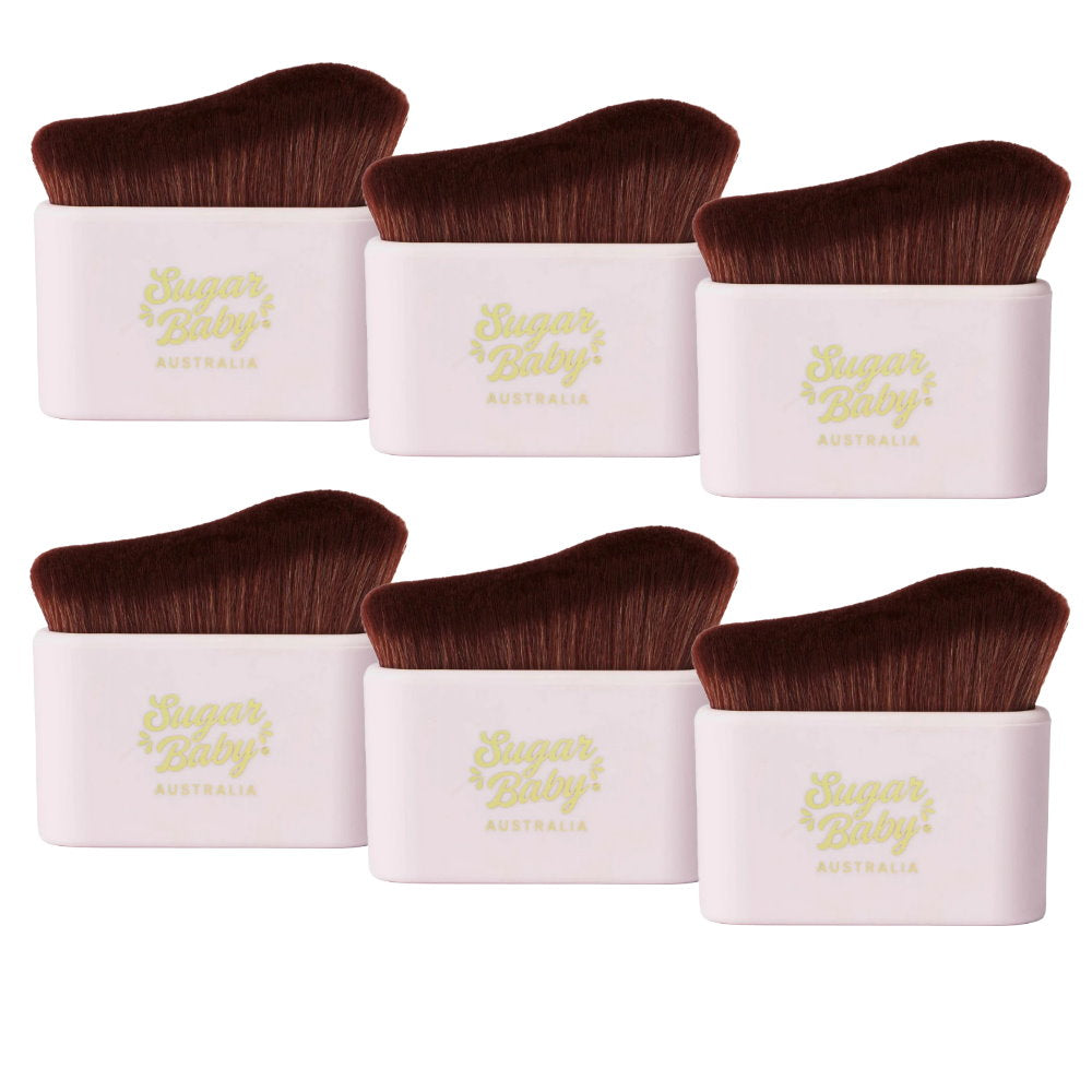 6x SugarBaby Buff It Brush Deluxe Self Tan & Bronzing Body Brush