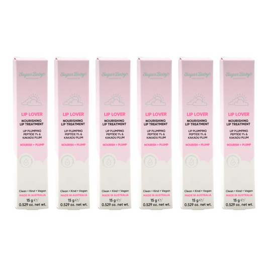 6x SugarBaby Lip Lover Nourishing Lip Treatment 15g