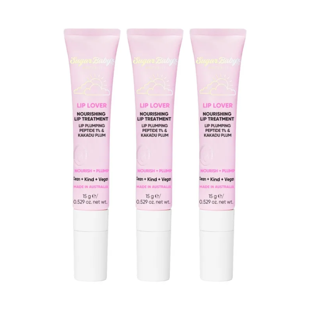 3x SugarBaby Lip Lover Nourishing Lip Treatment 15g