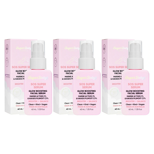 3x SugarBaby SOS Super Serum Glow Boosting Facial Serum 40ml