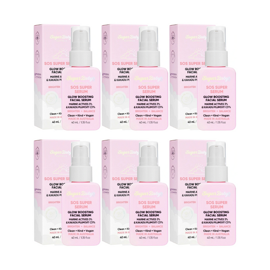 6x SugarBaby SOS Super Serum Glow Boosting Facial Serum 40ml