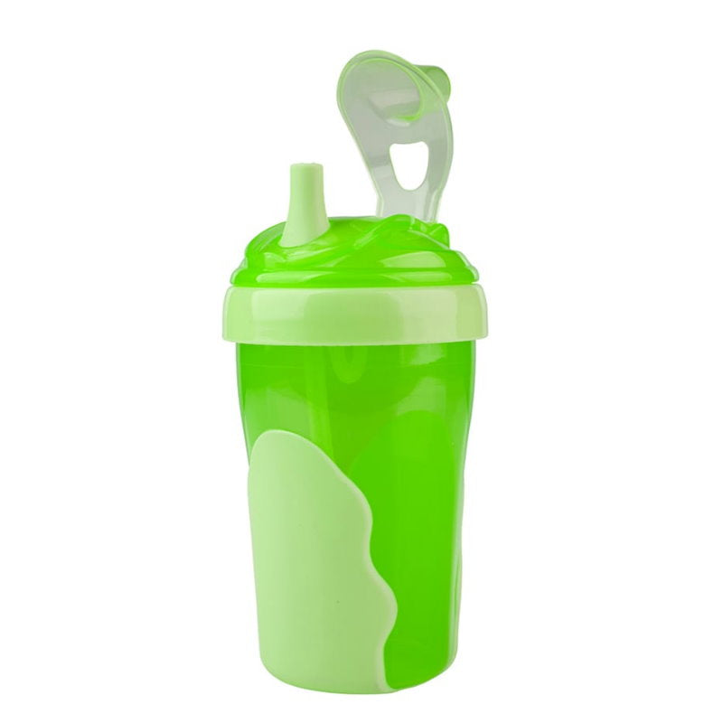 Heinz Baby Basics Toddler Straw Cup Green 12m+ 280mL - Makeup Warehouse Australia