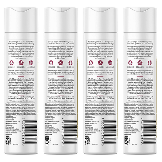 4 x Toni & Guy Long Lengths Conditioner for Longer Hair 250ml