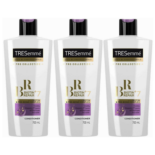 3x Tresemme Biotin Repair 7 With Biotin and Pro Bond Complex Conditioner 700ml