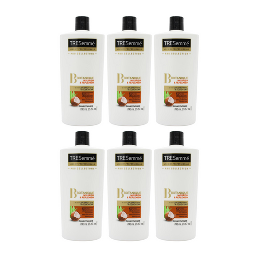 6x Tresemme Botanique Nourish & Replenish Conditioner With Coconut Oil & Aloe Vera 700ml