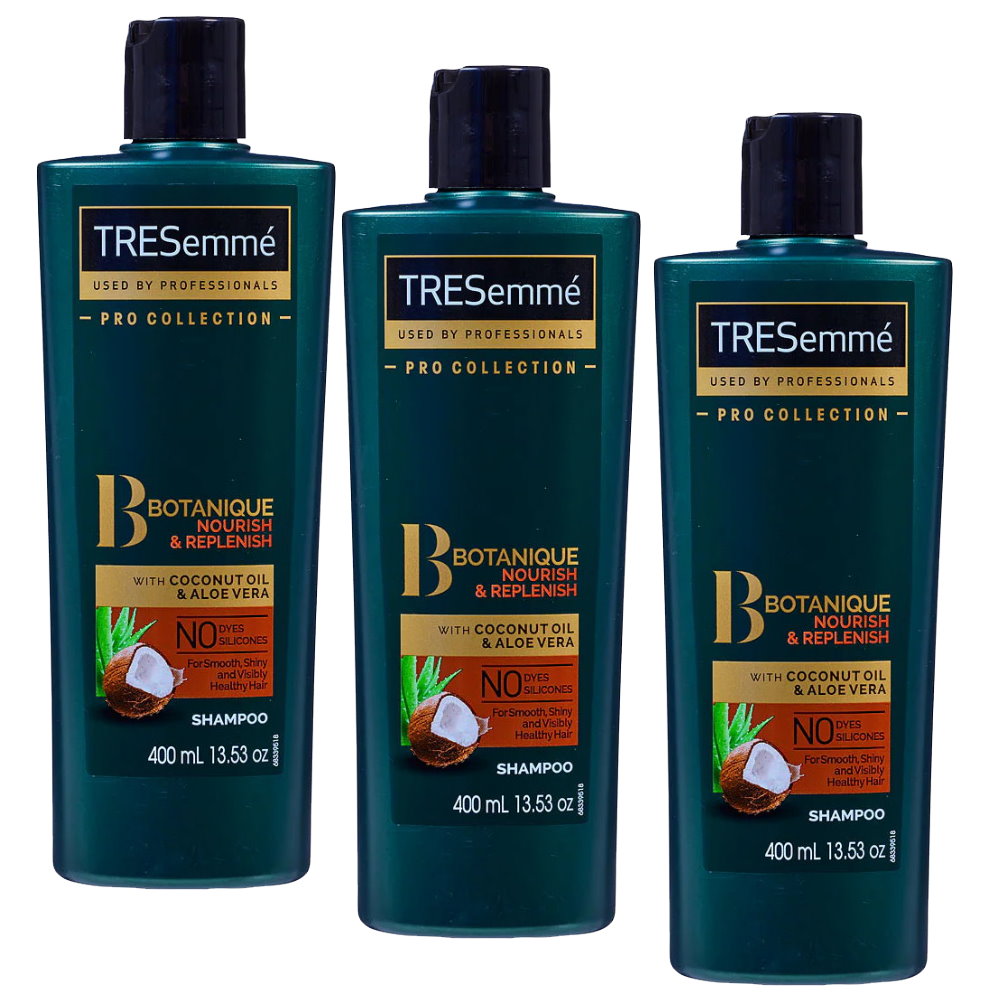 3x Tresemme Botanique Nourish and Replenish Shampoo 400mL