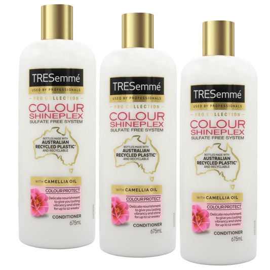 3x Tresemme Colour Shineplex Colour Protect with Camelia Oil Conditioner 675ml