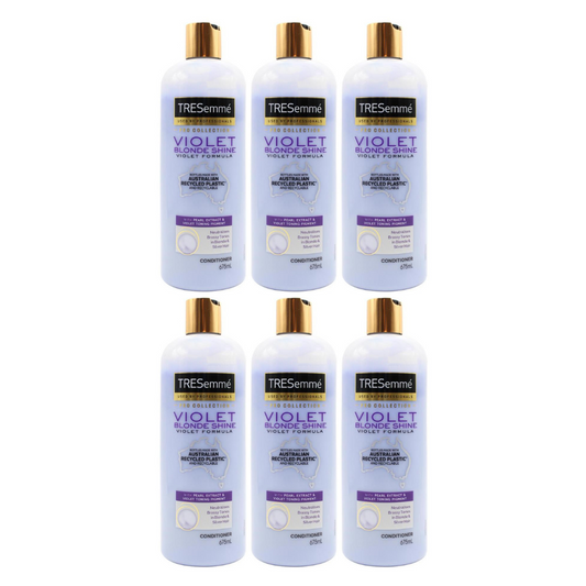 6x Tresemme Pro Collection Violet Blonde Shine Conditioner 675ml