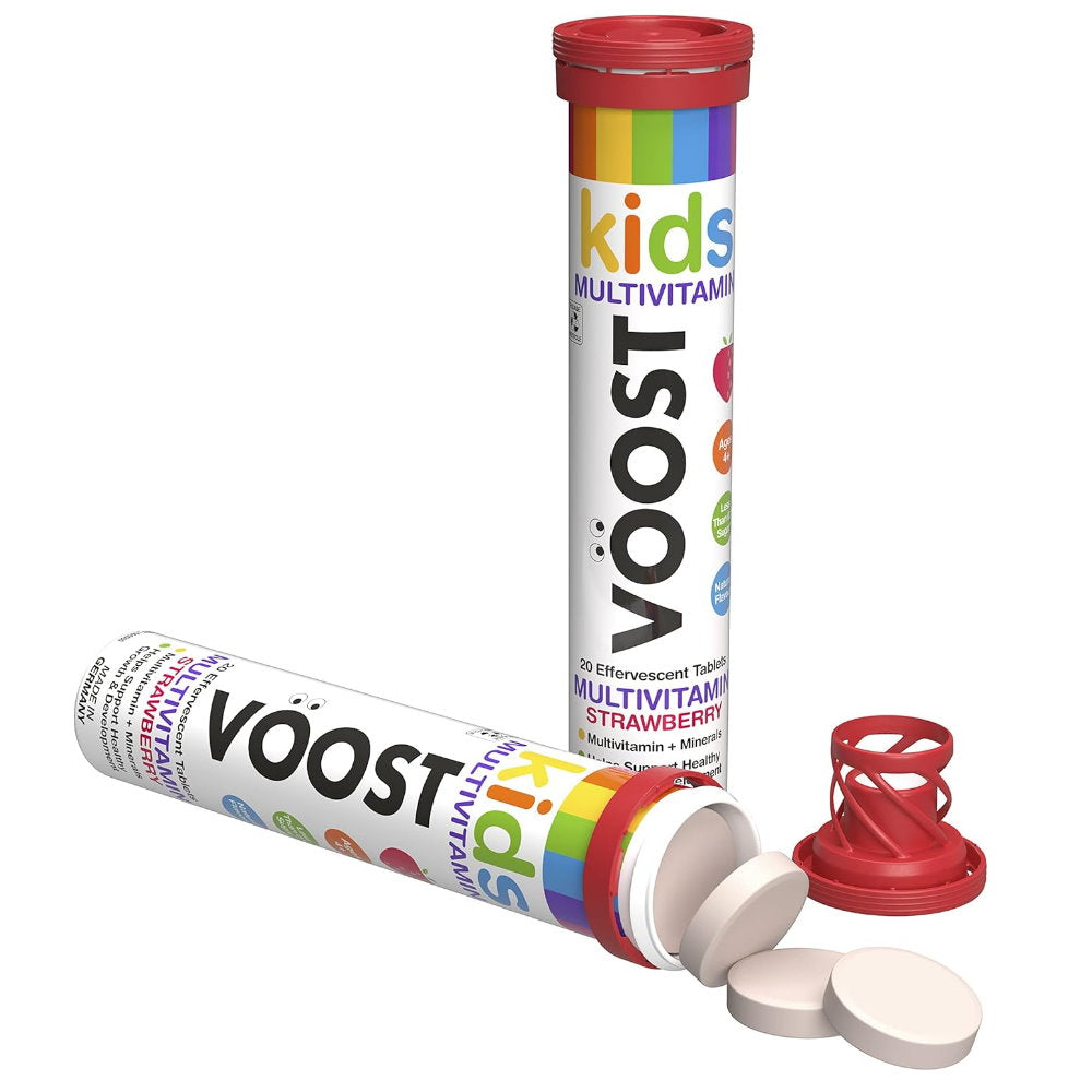 VOOST Kids Multivitamin Effervescent Tablets Strawberry 20 Pack