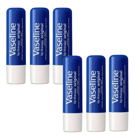 6x Vaseline Lip Therapy Lip Balm Original 4.8g