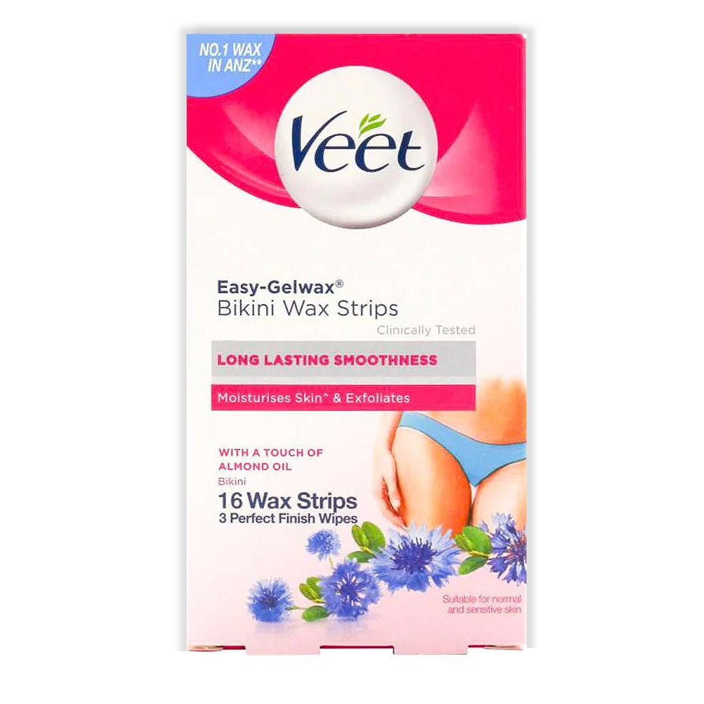 3x Veet Bikini Wax 16 Strips