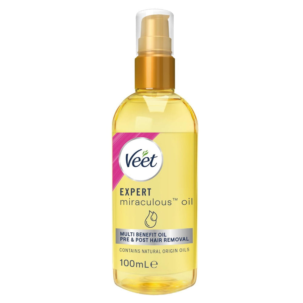 12x Veet Expert Miraculous Oil for Pre and Post Wax and Depilatory Hair Removal 100ml Expiry 30/03/2025