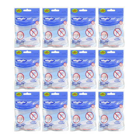 12x Wisdom Dental Floss Harps 32pk