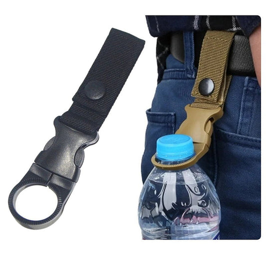 Water Bottle Holder Hook - Belt Backpack Hanger Black - Makeup Warehouse Australia 