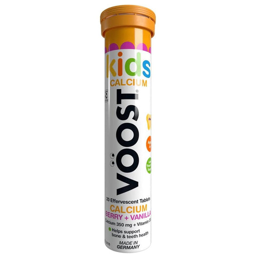 Buy VOOST Kids Calcium Berry + Vanilla Effervescent Tablets 20 pack - Makeup Warehouse Australia