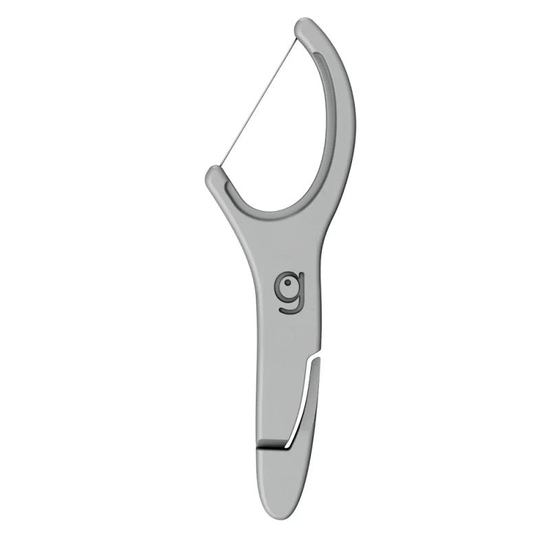 Go2 Dentagenie Floss Picks Silver Anti-Bac Mint 36pack