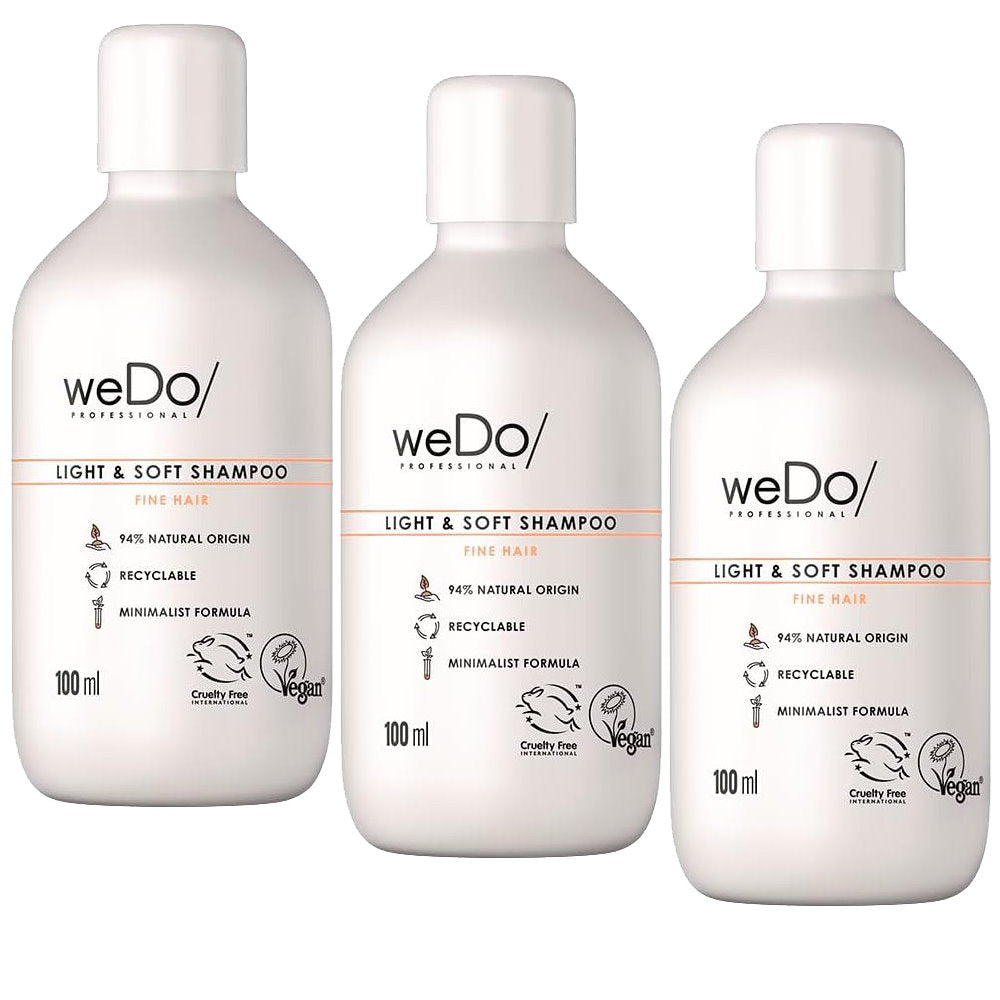 3pk weDo Professional Light and Soft Shampoo Fine Hair 100ml