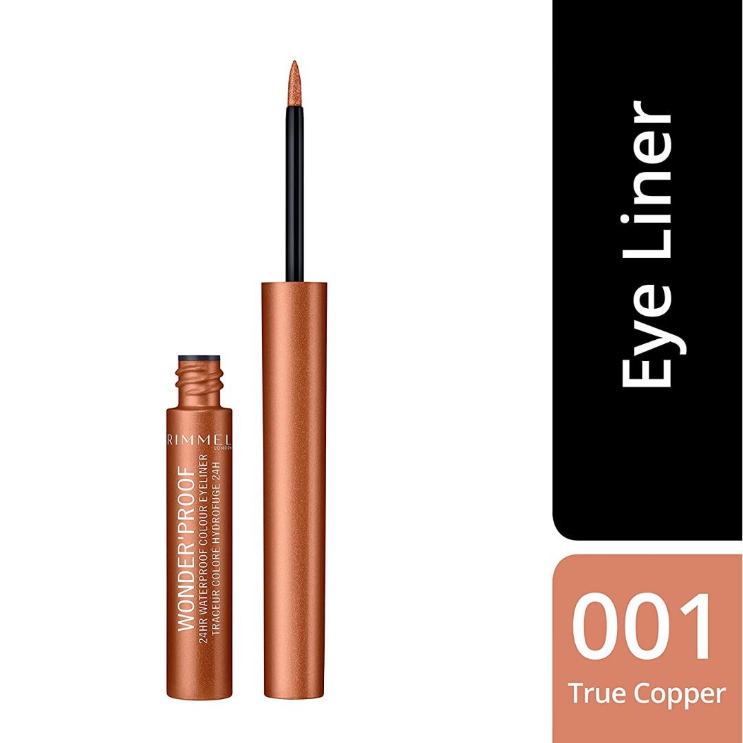 Rimmel Wonder'proof 24hr Colour Eyeliner Waterproof - 001 True Copper