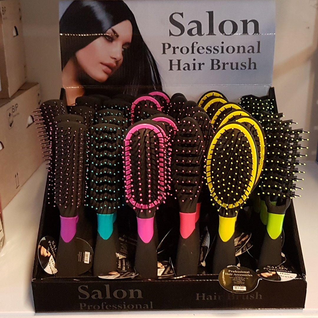 1x Salon Professional Hair Brush - blue