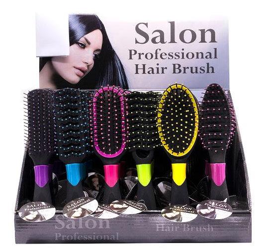 1x Salon Professional Hair Brush - blue