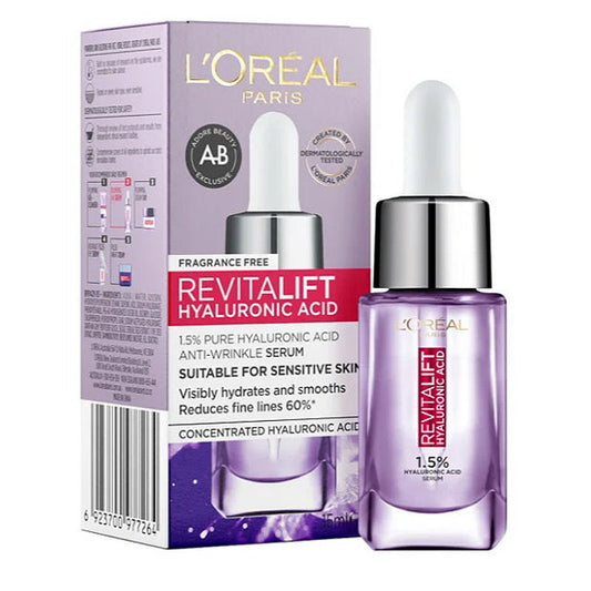 Loreal Revitalift Filler Hyaluronic Acid Anti Wrinkle Serum 15mL - Makeup Warehouse Australia