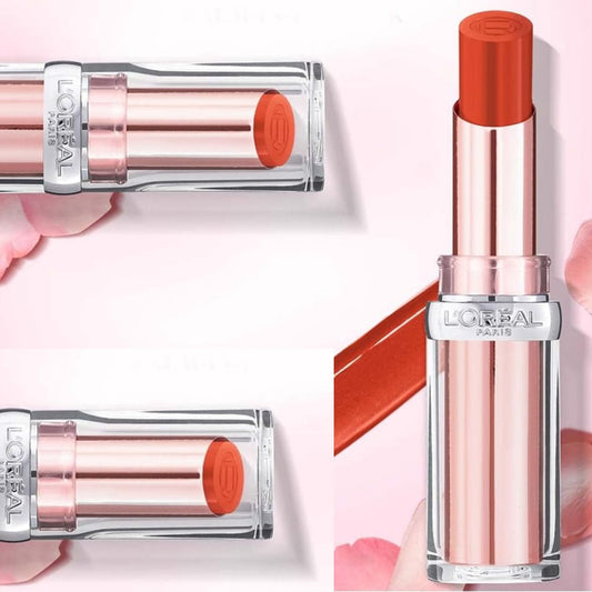 2 x LOreal Glow Paradise Balm In Lipstick 244 Apricot Desire