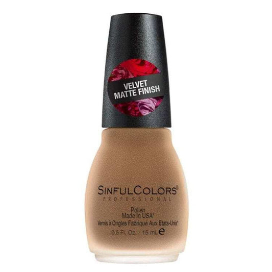 Sinful Colours Velvet Matte Nail Polish 2585 Gold Jewel - Makeup Warehouse Australia