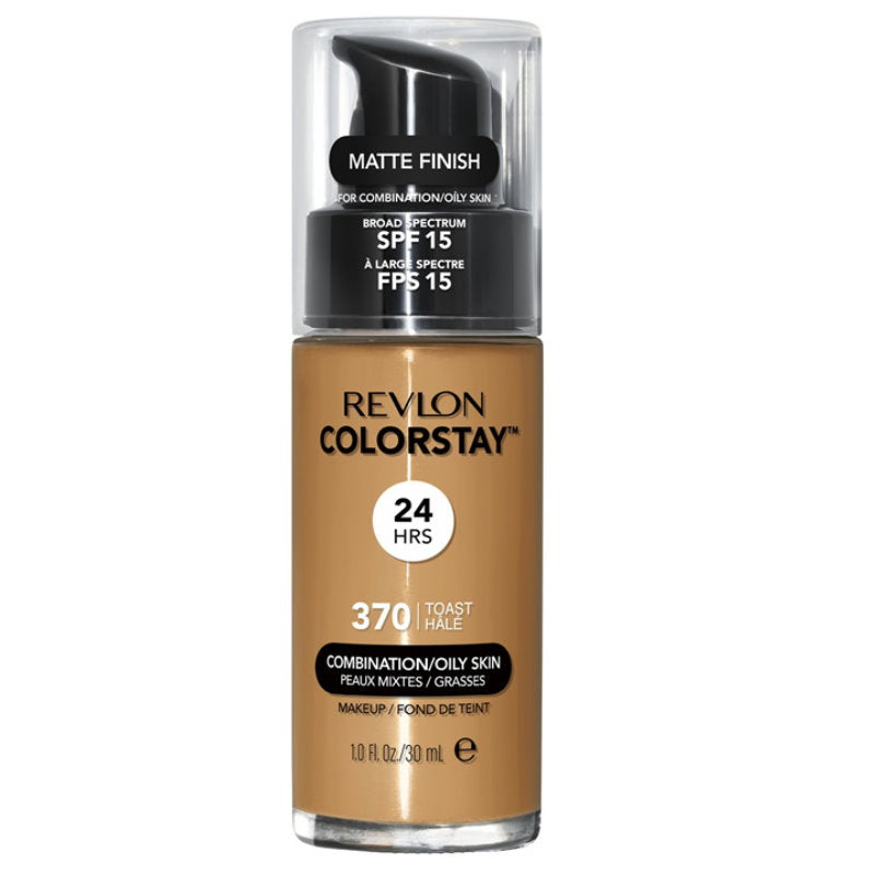 Revlon Colorstay Makeup Combination/Oily Skin Foundation 370 Toast - Makeup Warehouse Australia