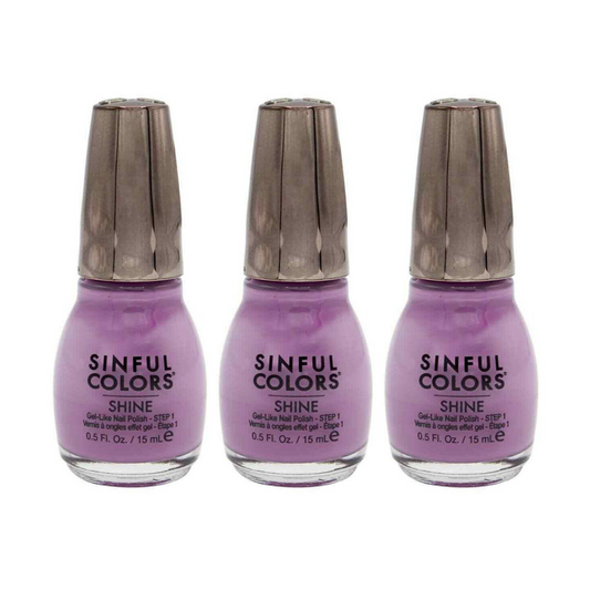 3 x Sinful Colours Shine Nail Polish 2655 Pragmatic