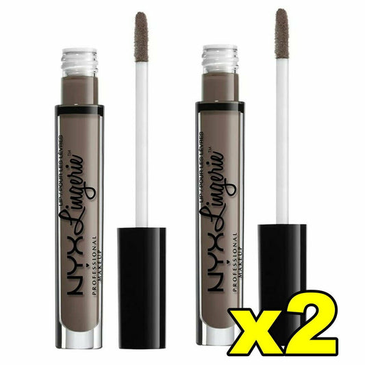 2x NYX MAKEUP Lip Lingerie Matte Liquid Lipstick LIPLI 13 Scandalous