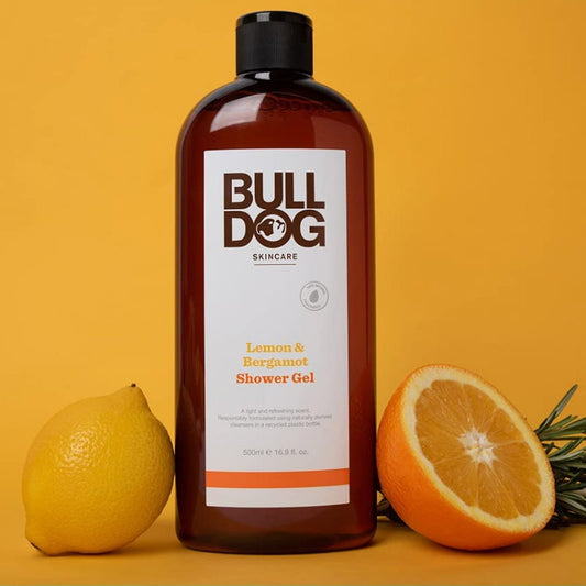 Bulldog Skincare Mens Shower Gel Lemon & Bergamot Body Wash 500mL