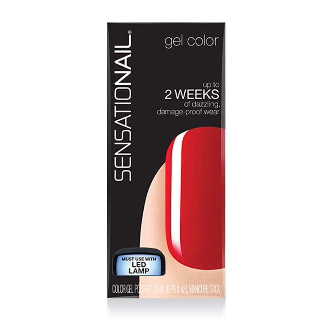 Sensationail Colour Gel Nail Polish - 71593 Scarlet Red