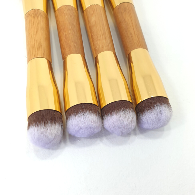 4 x Angled Foundation Brush and Contour Blend Brush - Makeup Cosmetic Tools