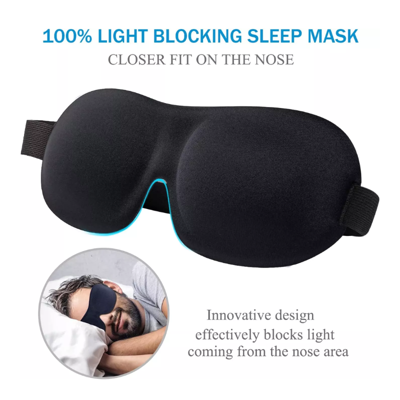 Blockout Contour Eye Sleep Mask - Blue