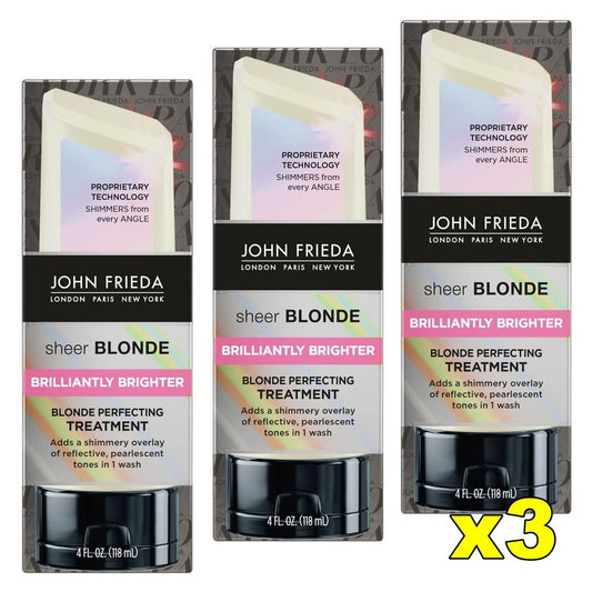 3x John Frieda Sheer Blonde Brilliantly Brighter Blonde Perfecting Treatment