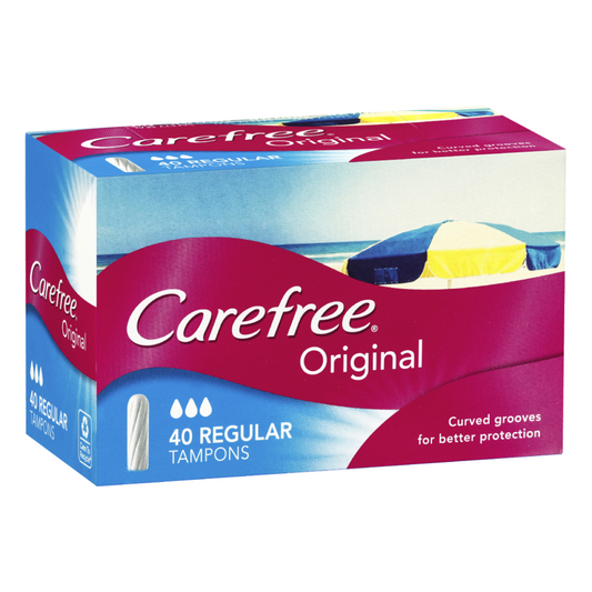 12 x Carefree Original Tampons Regular 40 pack