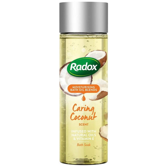 Radox Caring Coconut Scent Bath Oil Moisturising Bathing Soak 200mL - Makeup Warehouse Australia 