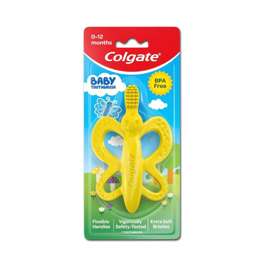 Colgate Baby Toothbrush and Teether Extra Soft Bristles 0-12 Months
