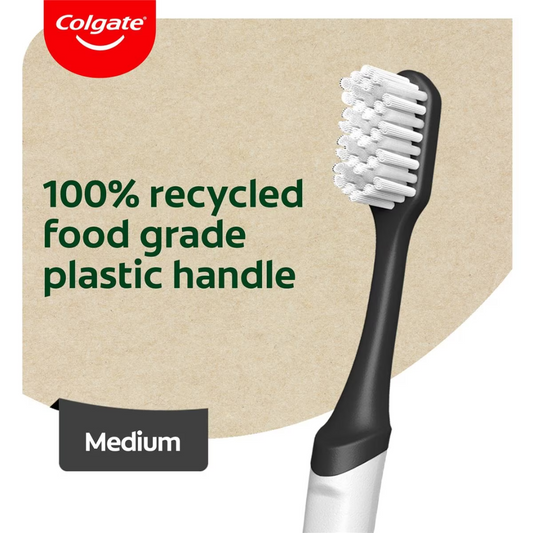 Colgate Recyclean Toothbrush 100% Recycled Plastic Handle Soft