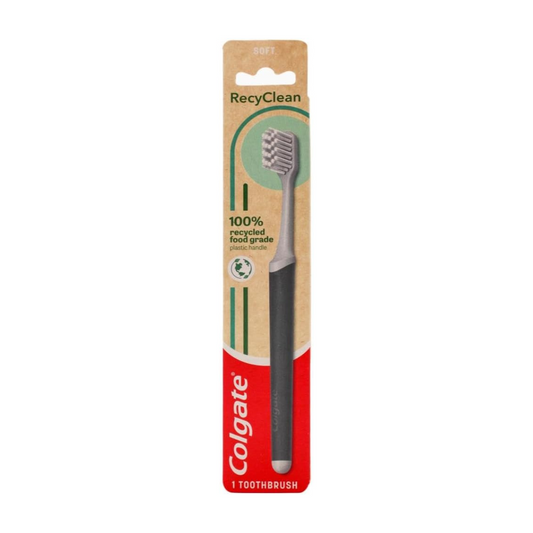 Colgate Recyclean Toothbrush 100% Recycled Plastic Handle Soft