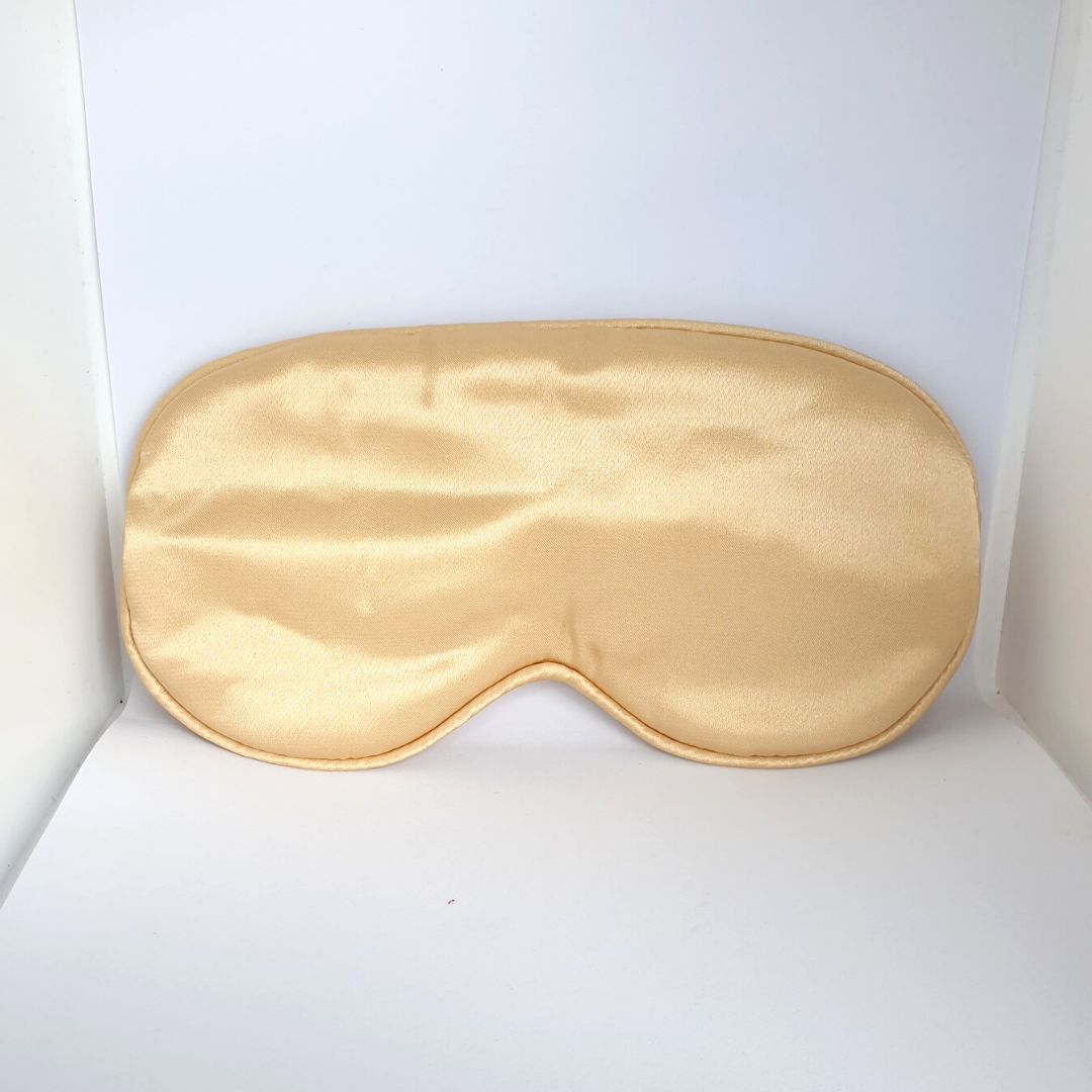 Quality Eye Sleep Mask Gold - with Pouch