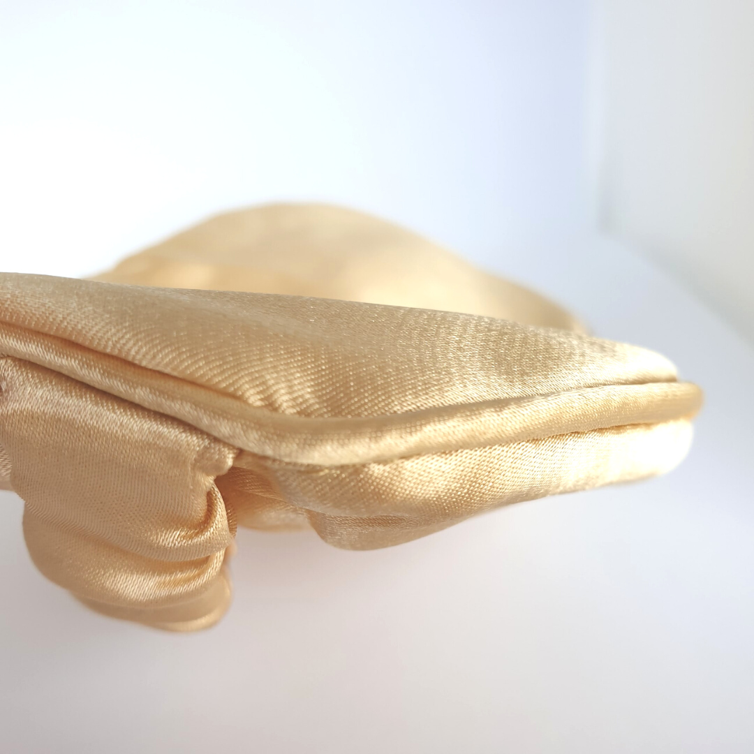 Quality Eye Sleep Mask Gold - with Pouch