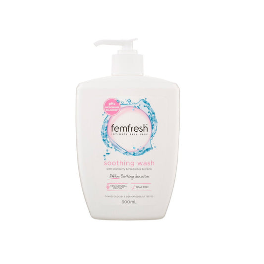 Femfresh Soothing Wash with Cranberry and Probiotics Extracts 600ml